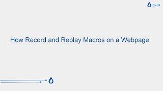 How to Record a Macro for a Webpage