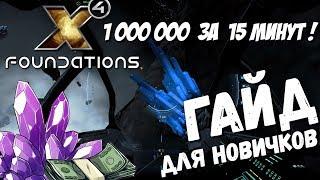 "X4 foundations - Гайд по заработку кредитов" ч.2  - Добыча кристаллов и АвтоТорговля.