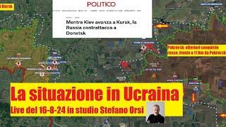 L'Ucraina tenta di consolidare il terreno preso a Kursk, la Russia avanza ancora verso Pokrovsk