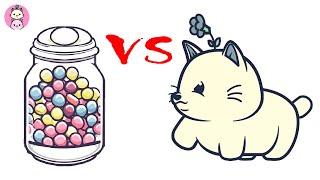 Poody and Fartsy Cat: Cat vs Glass Candy Jar @FunnyCatsHome