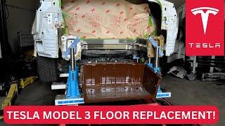 PART 2 Tesla Model 3 Rear End Structural Collision Repair Process