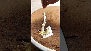Metal Casting Process into Jade golden battle axe! #metalcasting #molding #handmade