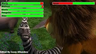 Madagascar Final Battle with healthbars