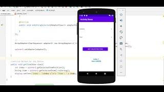 Spinner in Android | Android Studio | Java