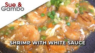 Chinese Shrimp with White Sauce