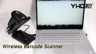 Handheld Wireless Barcode Scanner 1D 2D Shockproof With Base