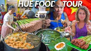 ICONIC Vietnamese Street Food in Hue Vietnam - Bun Bo Hue & EPIC Pork Skewers + Huế Street Food Tour