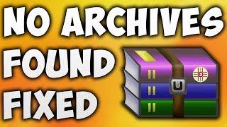 How to Fix No Archives Found Error in WinRAR Complete Solution In Urdu/Hindi