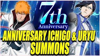 7th ANNIVERSARY NEW ANNIVERSARY ICHIGO AND URYU SUMMONS Bleach Brave Souls