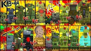 Все Серии Сборник Эволюции Гибридов КВ-43 vs КВ-44 vs Дора vs КВ-50 vs Ратте - Мультики про танки