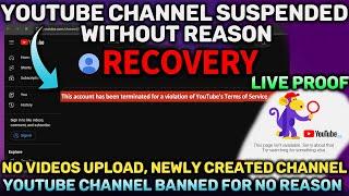 How To Recover Suspended YouTube Channel 2024 | YouTube Channel Banned/Terminated For No Reason