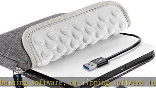 ROOFULL External CD DVD Drive USB 3.0 Type-C Portable DVD/CD ROM +/-RW Optical Drive Player Burner