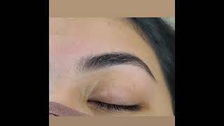 Eyebrows thread beauty