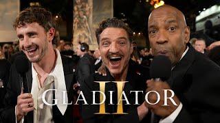 GLADIATOR II UK premiere Paul Mescal, Denzel Washington, Pedro Pascal - November 13, 2024 4K