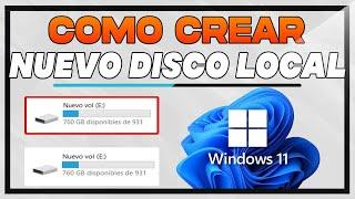 Como Crear Particiones en Disco Duro De Windows 11 ( 2025 )