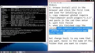 Tutorial How To Install Framework YII2 with Composer