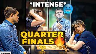 The insane 4-game Quarter-Final Match between Magnus Carlsen and Hans Niemann | World Blitz 2024