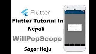 Back Button Pressed || WillPopScope in Flutter