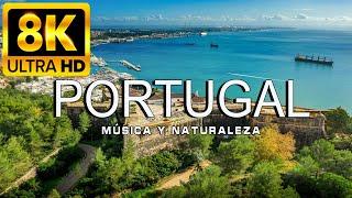 FLYING OVER PORTUGAL 8K | Amazing beautiful natural landscape with relaxing music |8K ULTRA HD VIDEO