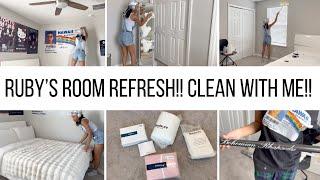 RUBY’S ROOM REFRESH // CLEAN WITH ME // Jessica Tull