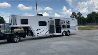 2019 Merhow 3 Horse Trailer Tour | Model: 8309 RWS | LQ with Real Wood Interior, Fully Loaded! 