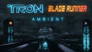 Tron Legacy & Blade Runner Inspired Relaxing Ambience| Urban Soundscapes S01E07 | Dark Lights