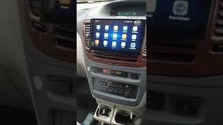 9" Android radio installed in Toyota Nadia