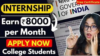 Paid Internship for College Students || Earn ₹8000/ month