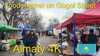 Sunday market on Gogol street, Almaty