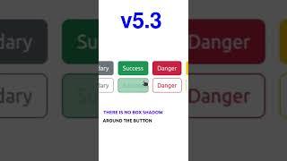 Button Difference between Bootstrap v5.0 & Bootstrap v5.3 #shorts