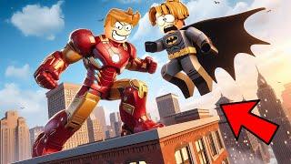 ROBLOX CHOP AND FROSTY PLAY IRON MAN VS BATMAN TYCOON