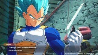 Dragon Ball FighterZ - Super Saiyan Blue Vegeta Meets Cell