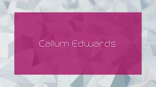 Callum Edwards - appearance