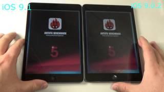 iPad mini 2 ios 9 1 vs ios 9 0 2