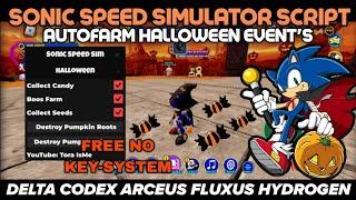 Sonic Speed Simulator Script Pastebin Autofarm Halloween Event Free No Key's