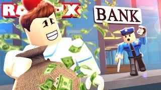 КРУПНОЕ ОГРАБЛЕНИЕ БАНКА И ПОБЕГ ИЗ ТЮРЬМЫ В РОБЛОКС ! ИГРАЕМ В ROBLOX