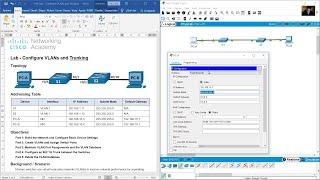 3.4.6 Lab - Configure VLANs and Trunking