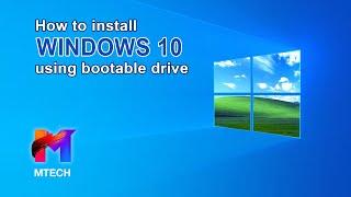 How to Install Windows 10 64bit using Bootable Drive [Tagalog]