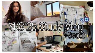 YKS’25 Study Vlog #1 |8+ saat ders çalışalım!|Yks,sohbet,bilgilendirme ve daha fazlası!