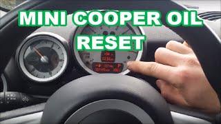 OIL LIFE RESET ON MINI COOPER   IN 49sec 2008 2009 2010 2011 2012