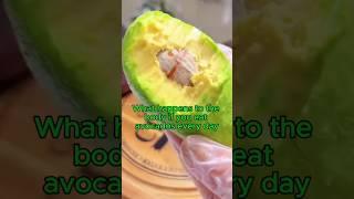 If you eat avocados everyday what happens to your body #health #healthyfood #healthtips #food #facts