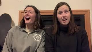 Sarah & Emily Laugh Track- Fireplace