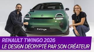 NOUVELLE Renault TWINGO électrique (2026). Son DESIGN décrypté par son CREATEUR