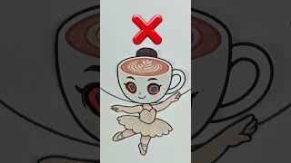 Guess the real eyes || Ballerina Cappucina #art #craft #ballerina