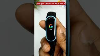 Google Theme in Mi Band 4 #shorts