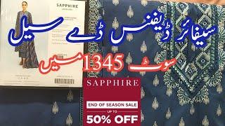 Sapphire Defanc Day Sale|| Sapphire Finally End of Season Sale Flat 50 off August 29, 2024