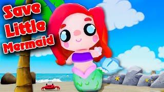 SAVE LITTLE MERMAID OBBY ! Full Walkthrough