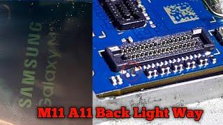 samsung m11 lcd light solution || samsung m11 black screen problem 