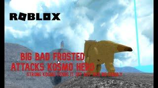 Dinosaur Simulator ROBLOX: Big bad frosted attacks Kosmo herd sad video