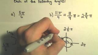 Reference Angle for an Angle, Ex 2 (Using Radians)